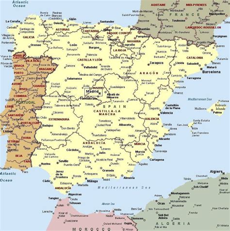 Map of Spain