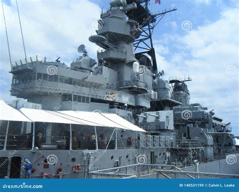 Mast of the Battleship USS Missouri Memorial, Pearl Harbor Hawaii Editorial Stock Image - Image ...