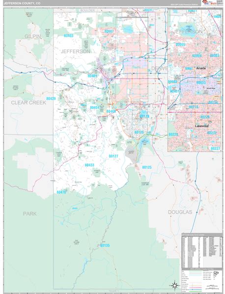 Jefferson County, CO Map Book - Premium