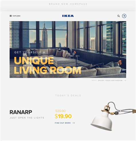 Redesigning the Website of IKEA on Behance