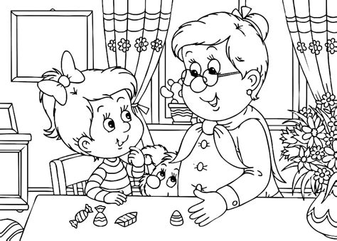 Great Grandma Coloring Pages