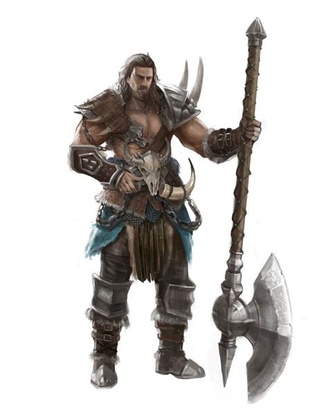 Barbarian, Sangmin Park | Barbarian, Character art, Dungeons and dragons characters