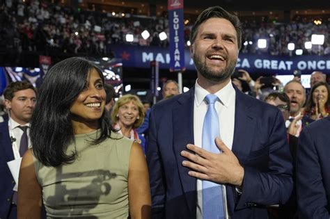 Usha Vance, wife of Trump’s VP pick J.D. Vance, is an Indian American lawyer