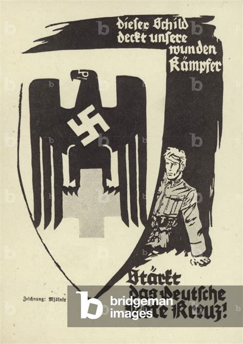 Image of Nazi propaganda issued by the Kraft durch Freude (Strength through by German School ...