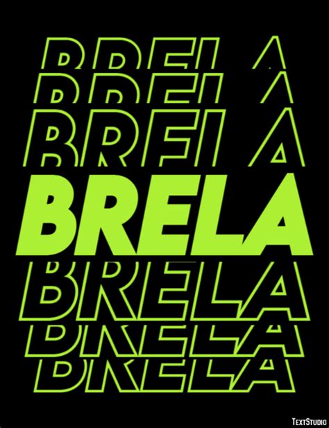 Brela | Modern Stroke | Text Effect Generator