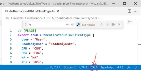 visual studio - Search for carriage return character '\r' in VS Code - Stack Overflow