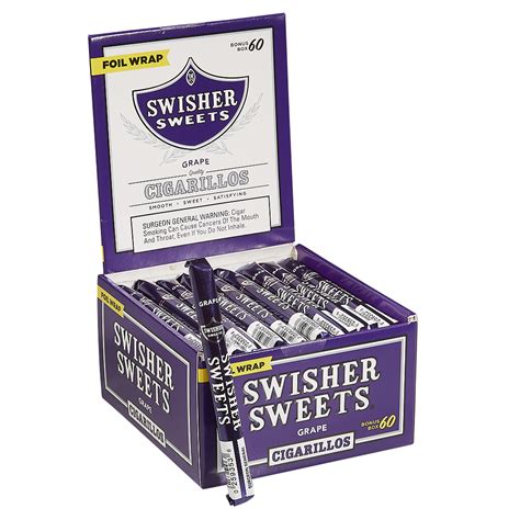 Swisher Sweets Grape Natural Cigarillo - 60 Cigarillos - Thompson Cigar