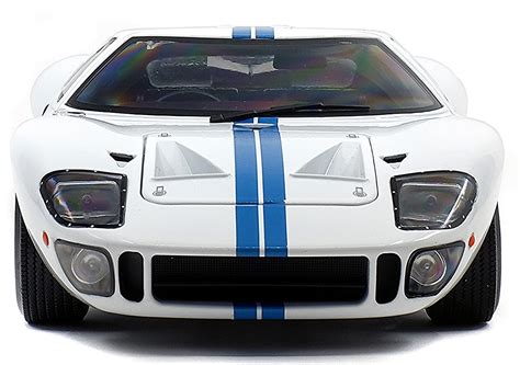 Ford GT40 Mk1 – White / Blue Stripes – 1968 – Riverina Model Cars Plus