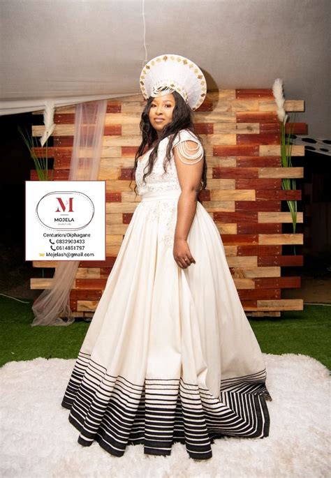 Xhosa bridal attire by Mojela Designers. Xhosa bridal ️ | African traditional wedding dress ...