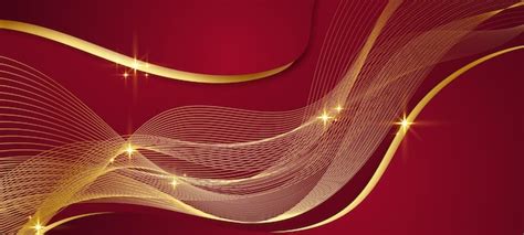 Premium Vector | Modern red and gold abstract background. abstract geometric shape red gold ...