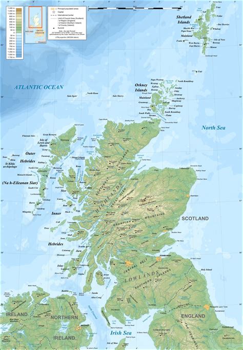 Map Of Northern Scotland - Living Room Design 2020