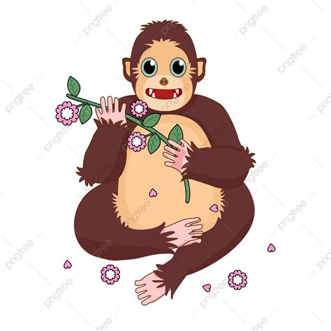Cute Orangutan Vector Hd Images, Cute Orangutan Clip Art, Orangutan Clipart, Cute Orangutan ...