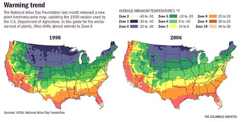 Ohio Plant Hardiness Zone Map