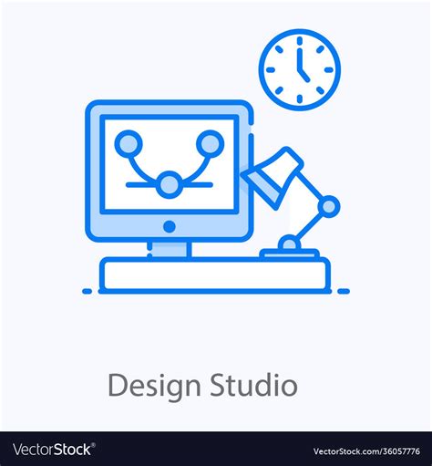 Design studio Royalty Free Vector Image - VectorStock