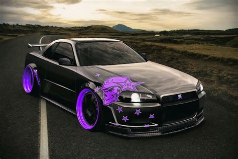 Nissan Skyline GTR R34 Car Poster | Nissan skyline, Skyline gtr, Skyline gtr r34