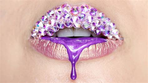 Purple Drip Lip Art - YouTube