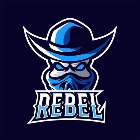 Rebel bandit sport or esport gaming mascot logo template 2815776 Vector Art at Vecteezy