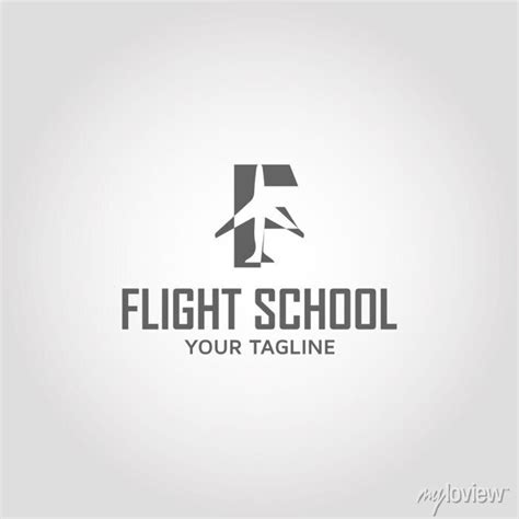 Flight with letter f vector adobe stock logo design template posters ...