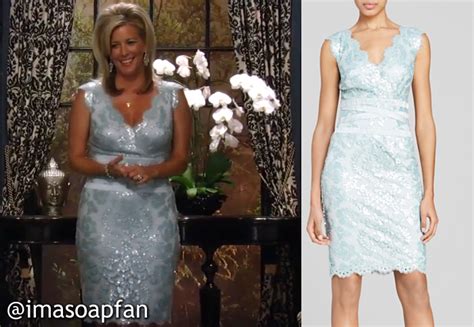 Carly Corinthos Jacks's Light Blue Lace Wedding Dress - General ...