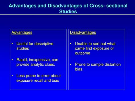 Disadvantages Of Cross Sectional Study | Sparkhouse