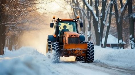 Premium Photo | Efficient Snow Removal Clearing City Streets and ...