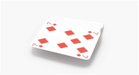 Playing cards red deck model - TurboSquid 1154114