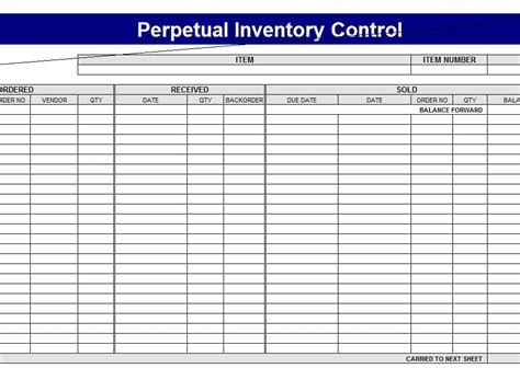 Basic Inventory Spreadsheet Template — excelxo.com