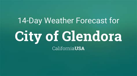 City of Glendora, California, USA 14 day weather forecast