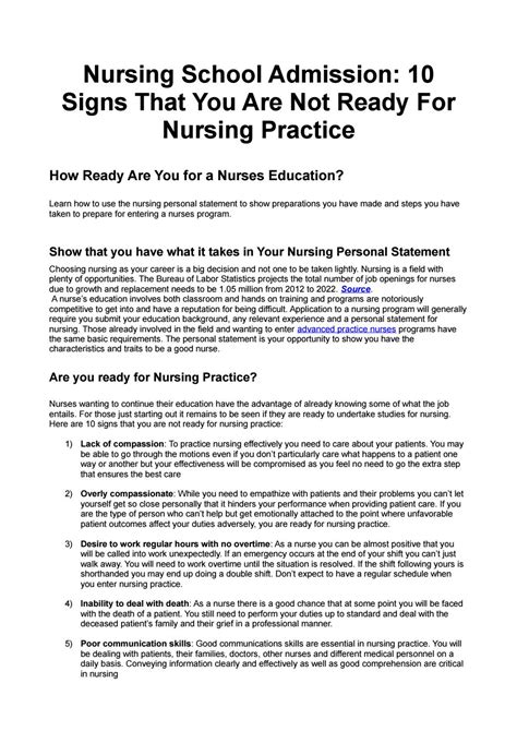 Nursing School Admission by nursingPS - Issuu