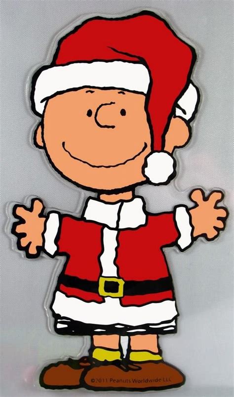 Charlie Brown Christmas Jelz Window Cling - Santa | Erdnüsse ...