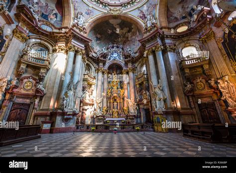 St nicholas church interior prague hi-res stock photography and images - Alamy