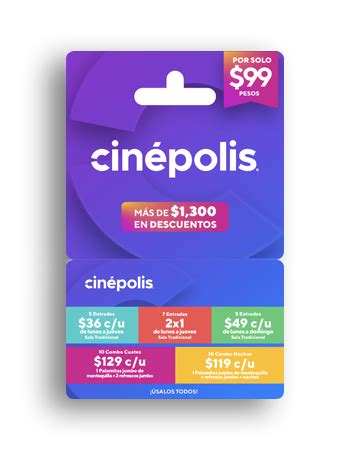 Tarjeta de Regalo Cinépolis