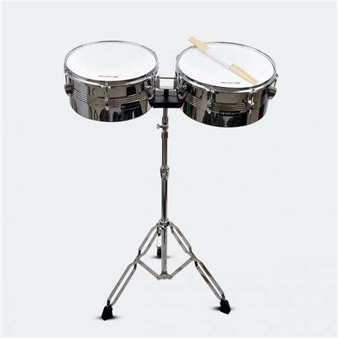 Timbales Extreme 13 Pulgadas Y 14 Pulgadas Con Atril Extl001 – Musicales Doris