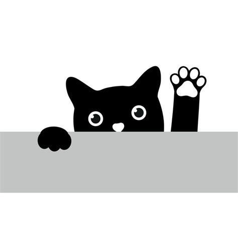 Cat Looking Up Vector Art, Icons, and Graphics for Free Download