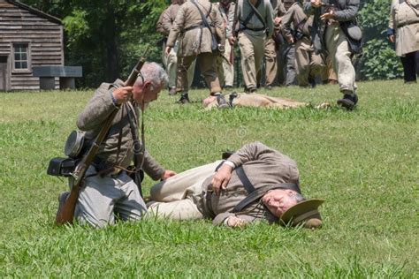 Gettysburg Battle Reenactment Editorial Stock Image - Image of confederacy, american: 95535379