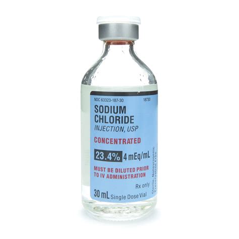 Sodium Chloride 23.4%, Hypertonic, 234mg/mL, SDV, 30mL Vial | McGuff Medical Products