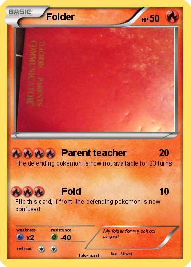 Pokémon Folder 3 3 - Parent teacher - My Pokemon Card