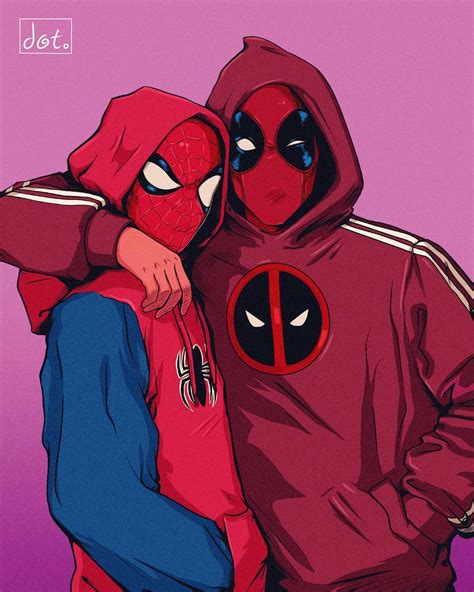 My last fanart for #comiccon #fanart #deadpool #spiderman #hoodie #myart #mywork #artdaily # ...