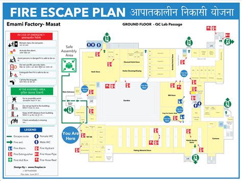 Factory evacuation plan design | Evacuation plan, Health and safety poster, Emergency evacuation