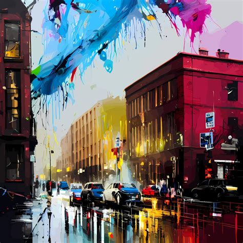 Dublin Urban Grunge City Street Scene 15918678 Vector Art at Vecteezy