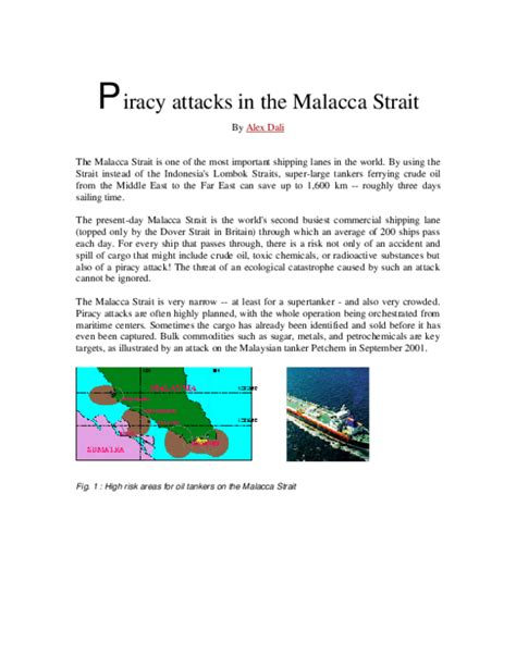 (PDF) Piracy attacks in the Malacca Strait | Sophie Pesquidous ...