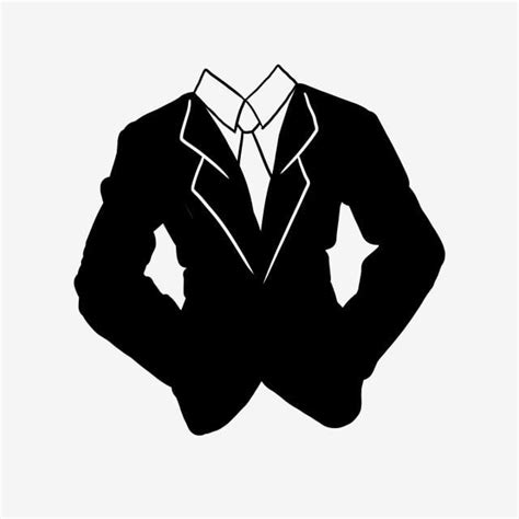 Handsome PNG Image, Simple And Handsome Black Suit, Hand Painted, Cartoon Suit, Hand Painted ...