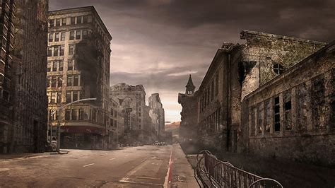 Free download Destroyed City Art [1600x993] for your Desktop, Mobile & Tablet | Explore 76 ...