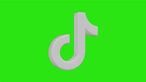 Tiktok 3D Icon Social Media Lower third Green Screen 18049797 Stock ...