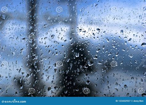 Rain drops on window stock image. Image of glossy, black - 123432937