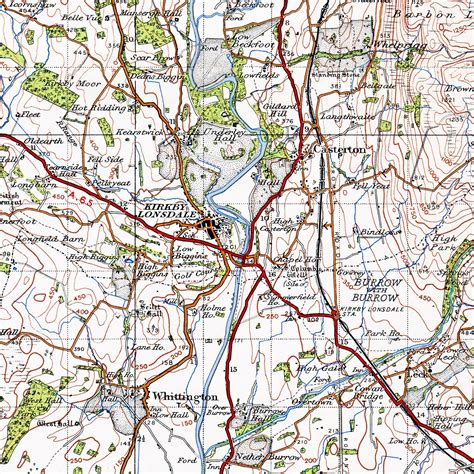 Map Cushions: Kirkby Lonsdale and Silverdale, Cumbria