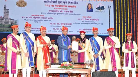 Savitribai Phule Pune University Celebrates 123rd Convocation Ceremony With Record-Breaking 1,05 ...