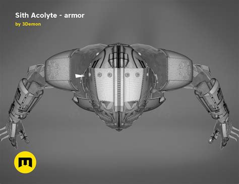 Sith Acolyte – armor | 3Demon - 3D print models download