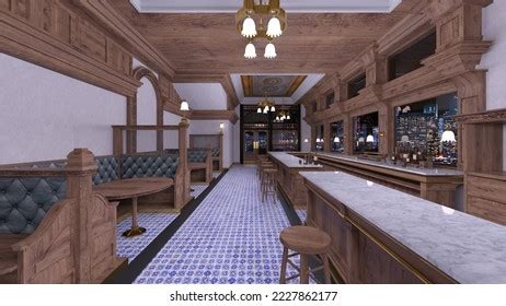 3d Rendering Restaurant Night View Stock Illustration 2227862177 | Shutterstock