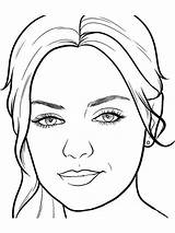 Coloring Page Of A Face Pages sketch template